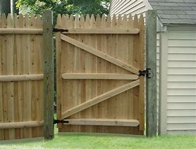 Image result for Build Wood Fence Gate