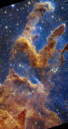 Julio Maiz on Twitter: "The Pillars of Creation in M16 by James Webb & Hubble telescopes #NASA #ESA"