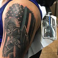 Image result for Police Flag Tattoo