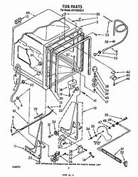 Image result for Whirlpool Dishwasher Parts List Diagrams Door