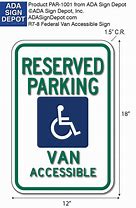 Image result for Van Accessible Sign Parking Lot