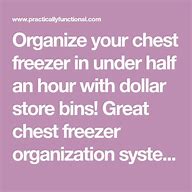 Image result for Chest Freezer Organization