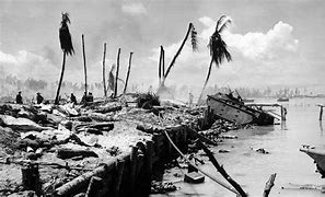 Image result for WW2 Artillery Pacific Aftermath