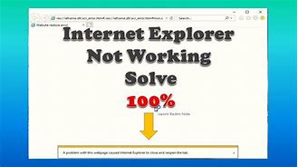 Image result for Internet Explorer Not Working
