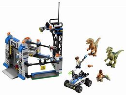 Image result for LEGO Jurassic World Raptor Escape Set