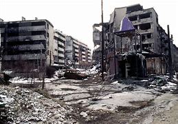Image result for Bosnian War City Damage