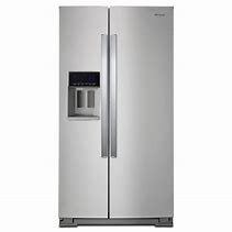 Image result for Whirlpool 21.4-Cu Ft Side-By-Side Refrigerator With Ice And Water Dispenser And Can Caddy - Fingerprint Resistant Stainless Steel