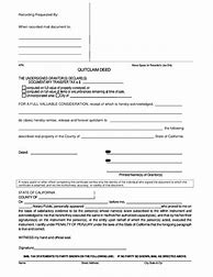 Image result for Printable Quitclaim Deed California