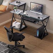 Image result for 30 Inch Wide Computer Desk with Keyboard Tray