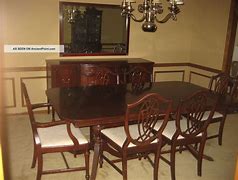 Image result for Antique Mahogany Dining Room Set