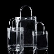 Image result for Clear Plastic Bag Tote Handbags