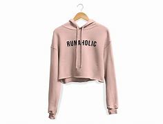 Image result for Open Front Cropped Hoodie