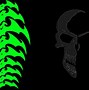 Image result for Green Skull Wallpaper