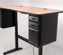Image result for Height Adjustable Standing Desk with Drawers