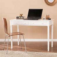 Image result for Small Wood White Writing Desk