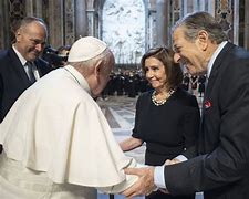 Image result for Nancy Pelosi at Pope Francis Inauguration