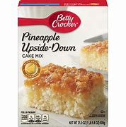 Image result for Betty Crocker Cake Mix, Pineapple Upside-Down - 21.5 Oz