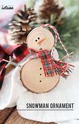 Image result for Snowman Wood Ornaments