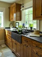 Image result for Pine Kitchen Cabinets