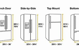 Image result for 2 door refrigerator dimensions