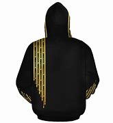 Image result for Black Hoodie with Gold Marlks