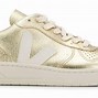 Image result for Veja Gold Velcro Sneakers