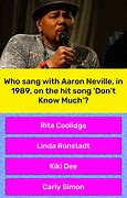 Image result for Aaron Neville Don't Know Much