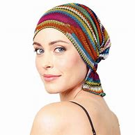 Image result for Chemo Headwear Slouchy Beanies Summer Hats Cancer Headwear Ponytail Beanies For Women Men Elastic Feather Printing 2 in 1 Slouchy Beanie Hat Skull Cap
