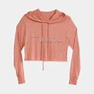 Image result for Charcoal Cropped Hoodie
