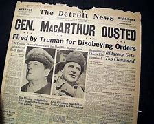 Image result for Truman Fires MacArthur