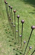 Image result for Garden Stakes Decorative Metal Black