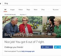 Image result for Bing Quiz of Week