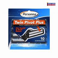 Image result for 100 Personna Twin 2 ( TWIN II ) Razor Blades - Compatible With Gillette's Trac 2 Razor System