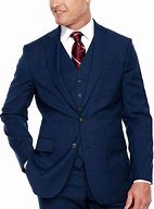 Image result for Stafford Mens Stretch Classic Fit Suit Jacket, 40 Long, Black