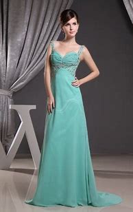 Image result for A-Line Mother Of The Bride Dress Elegant Scalloped Neckline Sweep / Brush Train Polyester Long Sleeve With Pleats Appliques 2021 Sky Blue US 6 / UK 10