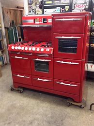 Image result for Retro Red Stove