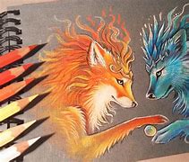 Image result for Fire and Ice Drawings