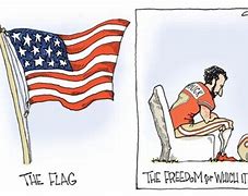 Image result for Colin Kaepernick Political Cartoon