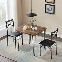 Image result for metal dining table sets