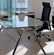 Image result for Desk with Glass Top