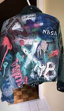 Image result for Custom Graffiti Denim Jackets