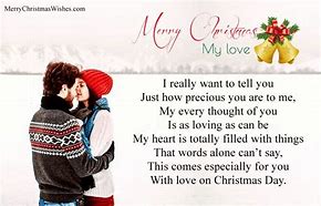 Image result for Christmas Love Poems for Boyfriend