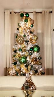 Image result for Green and Gold Christmas Ornaments