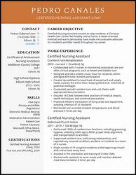 Image result for CNA Resume Examples with Experience
