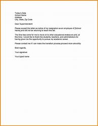 Image result for Staff Resignation Letter