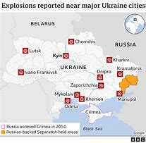 Image result for Russia Attack Ukraine Map