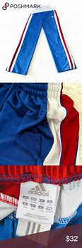 Image result for Adidas Red White and Blue Track Pants