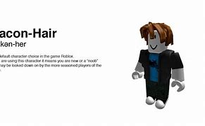 Image result for Roblox Bacon Hair Costume