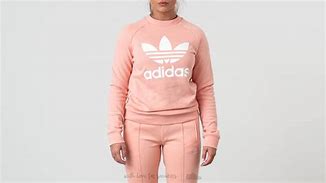 Image result for Adidas Orginal Boys Taping Crew Sweatshirt Pink