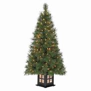 Image result for Pre Lit Porch Christmas Trees